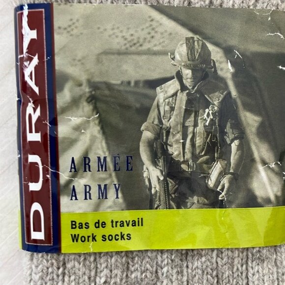 NWT Wool Socks-casual Heather gray with Ribbed Design - Picture 2 of 11